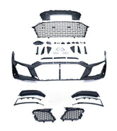 Audi R8 Gen 2 2016 2017 2018 2019 2020 2021 2022 2023 with Aftermarket Parts - Facelift Style Front Bumper & Lip Pre-preg Carbon Fiber / PP / ABS from Aero Republic